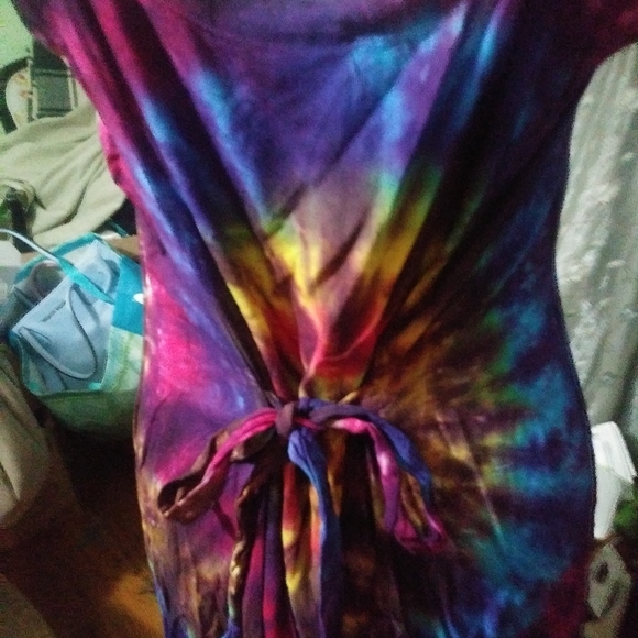 Summer tie dies sun dress - Picture 8 of 12